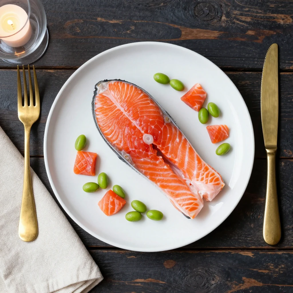 Lachs-Zedernholzplanke