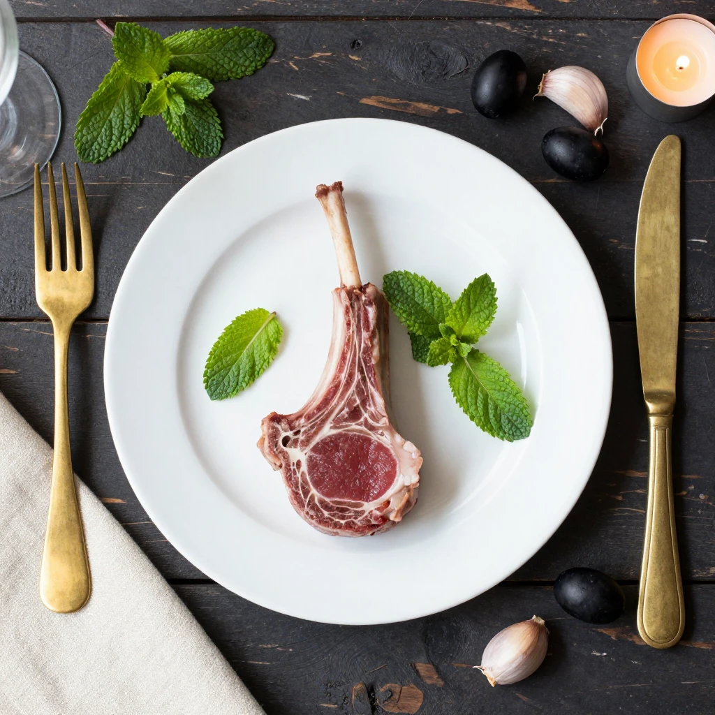 Lammkotelett mit Minze