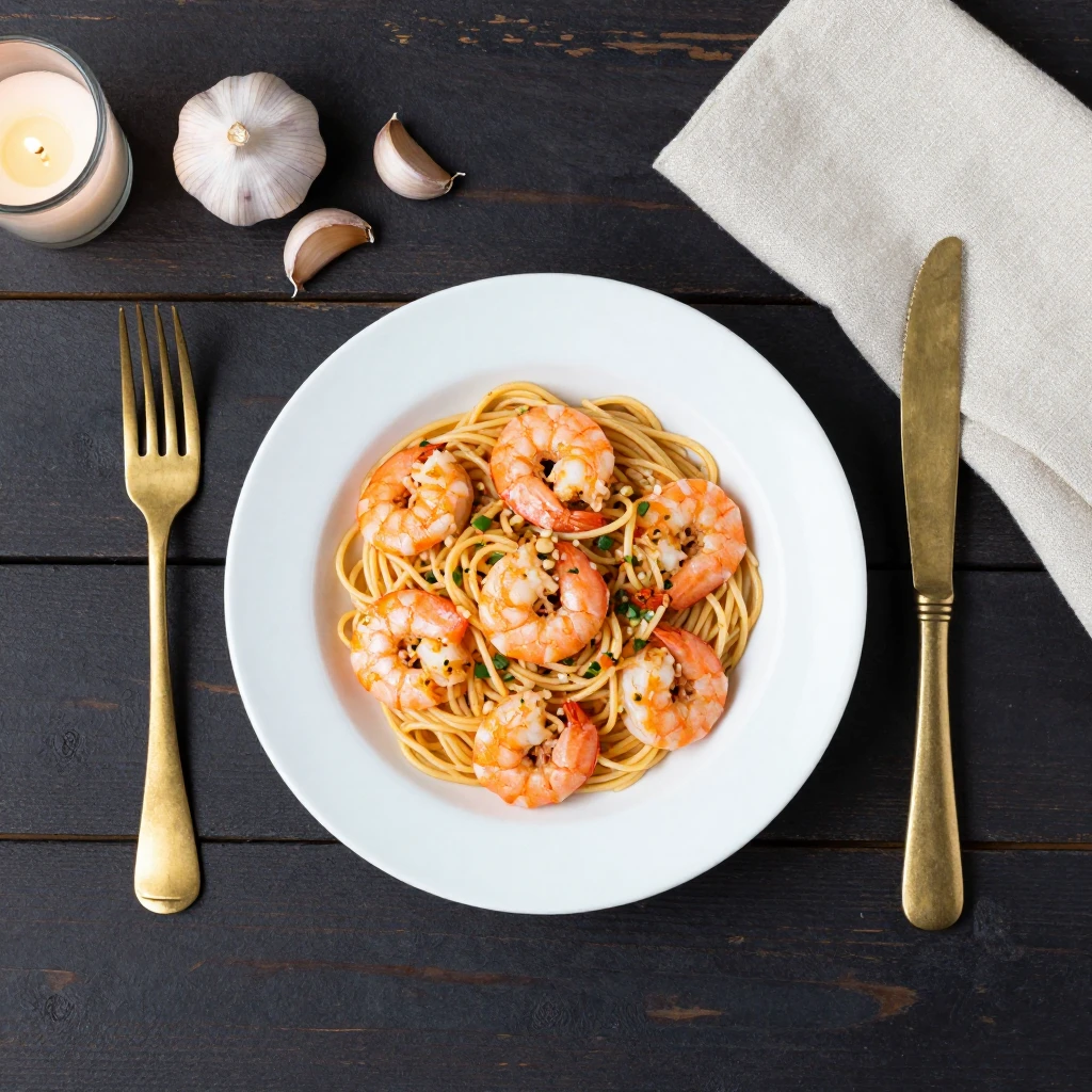 One-Pot Garnelen-Knoblauch-Pasta