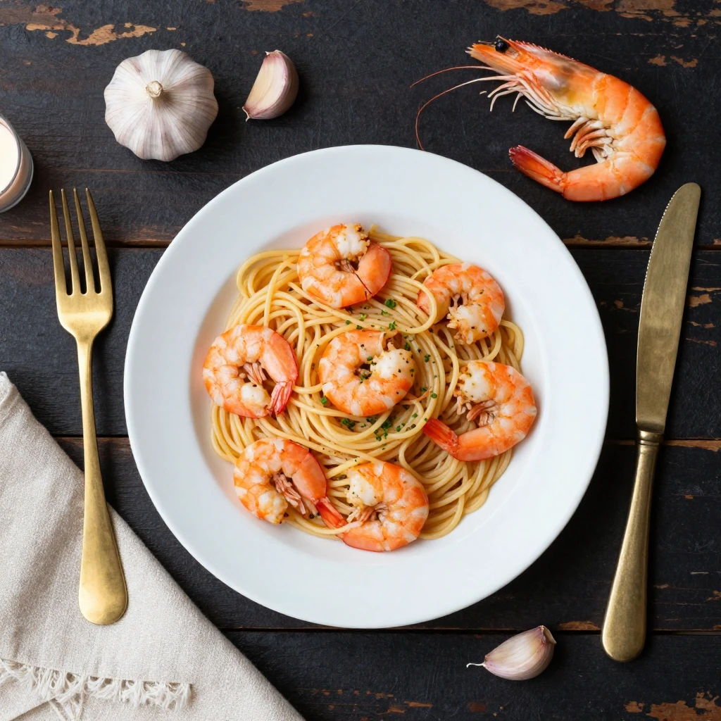 One-Pot Garnelen-Linguine