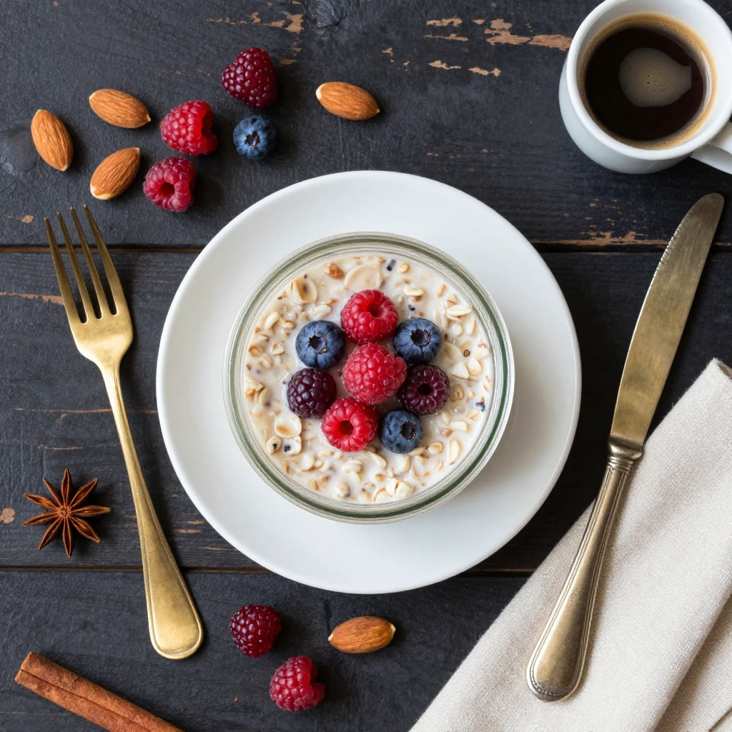 Overnight Oats mit Beeren