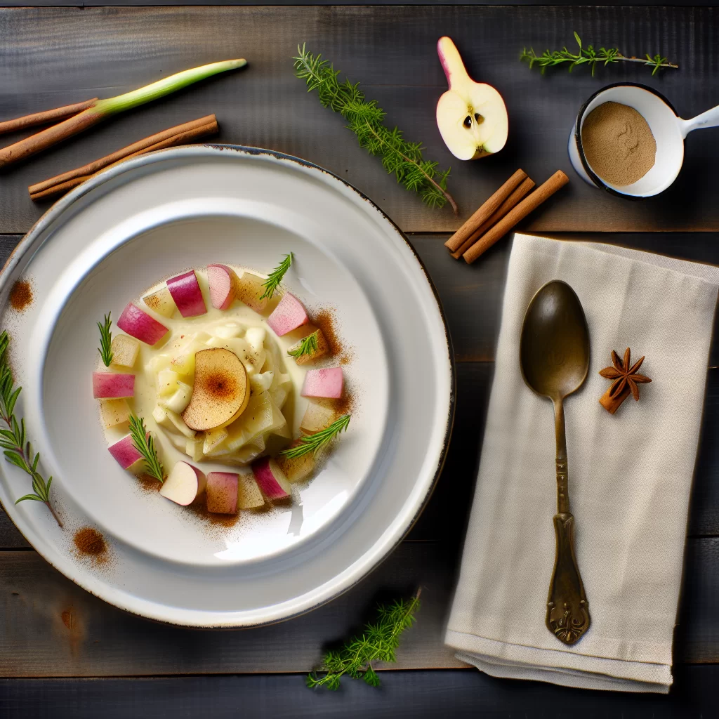 Pastinaken-Apfel-Dessertcreme