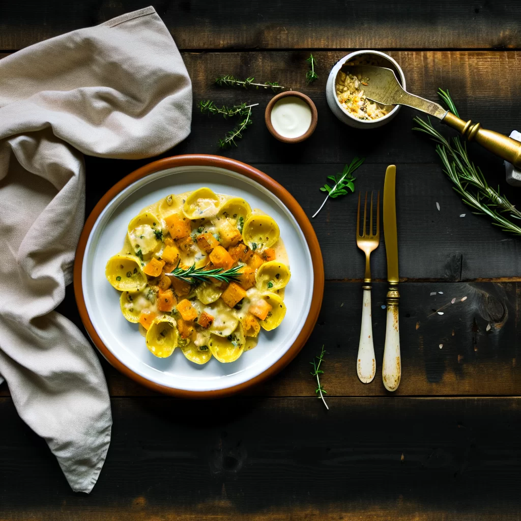 Pastinaken-Kartoffel-Gratin mit Kräuterseitlingen