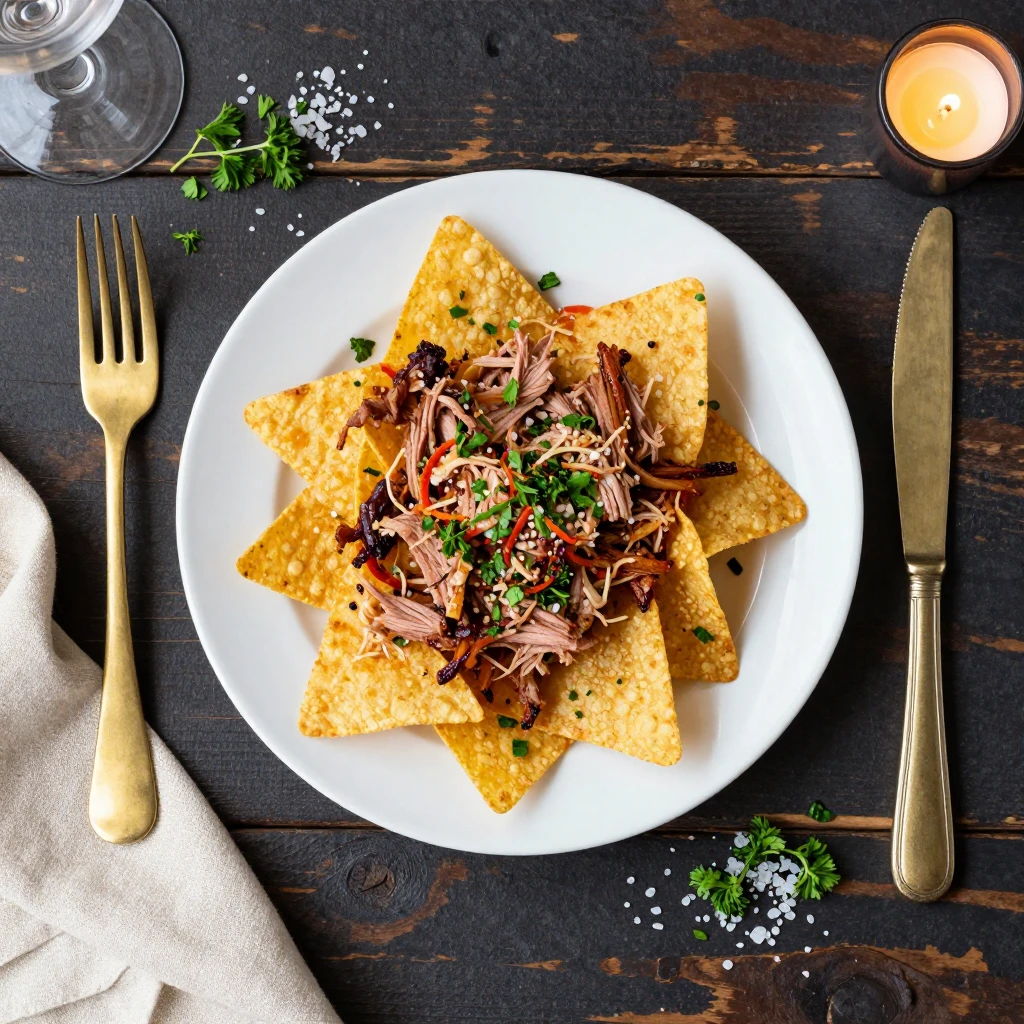 Pulled Pork Nachos überbacken