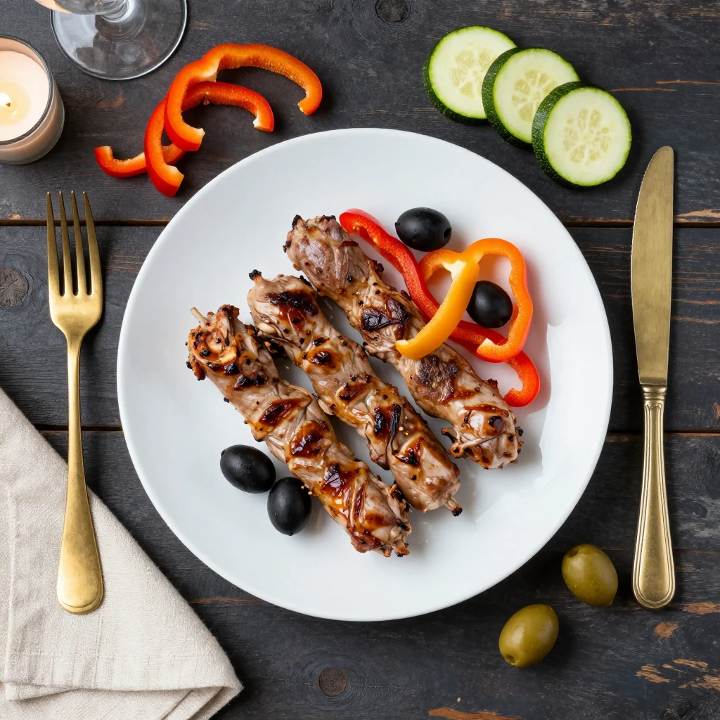 Puten-Spieße mit Paprika