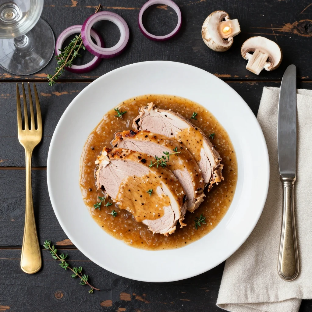 Putengeschnetzeltes mit Pilzen