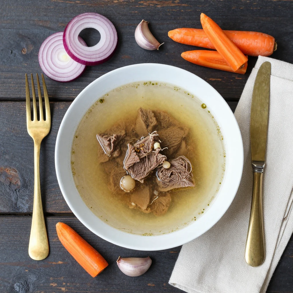 Rinderbrühe aus Knochen