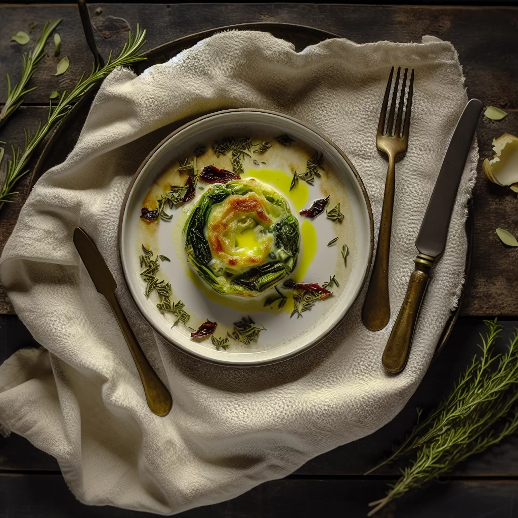 Rosenkohl-Crème-Brûlée