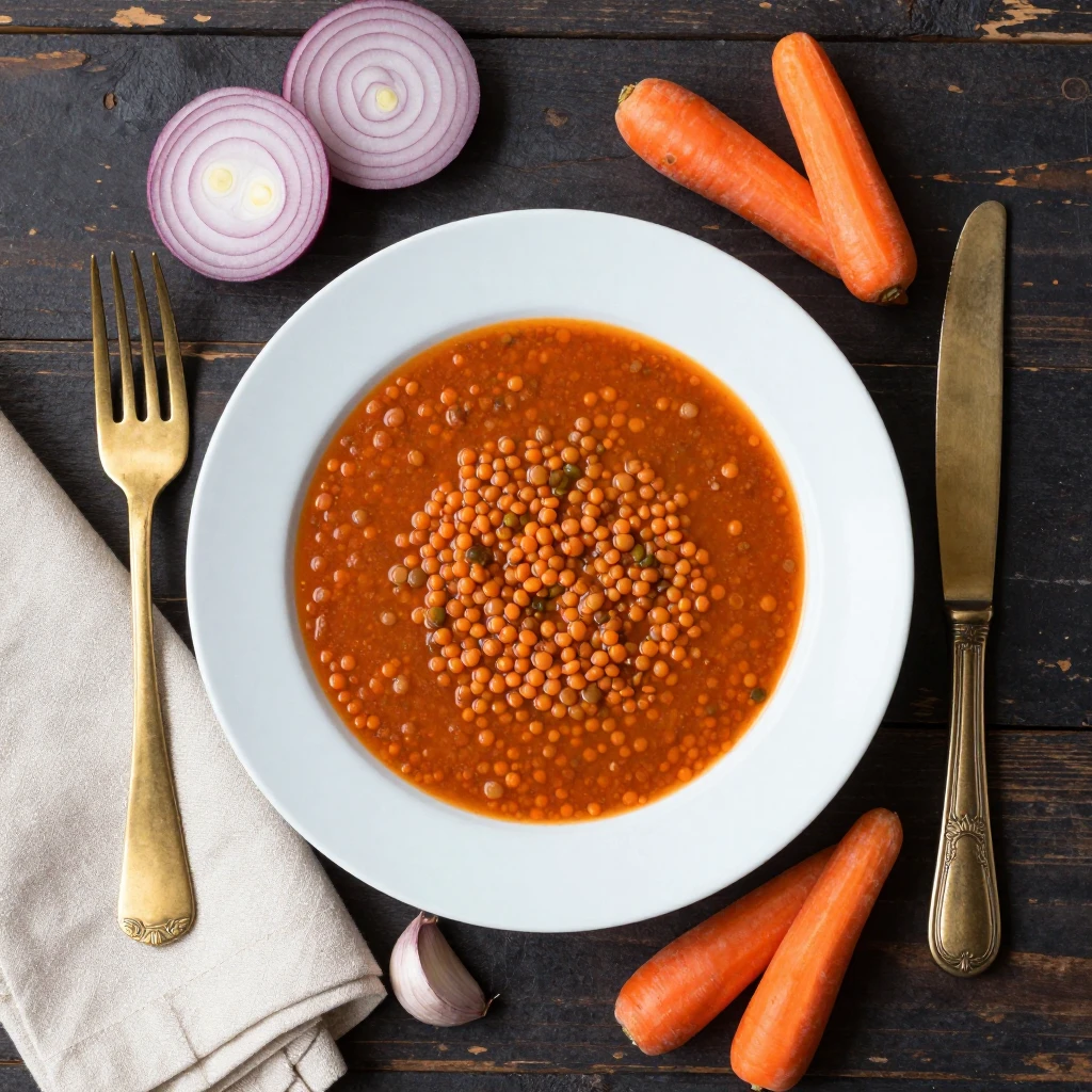 Rote Linsensuppe orientalisch