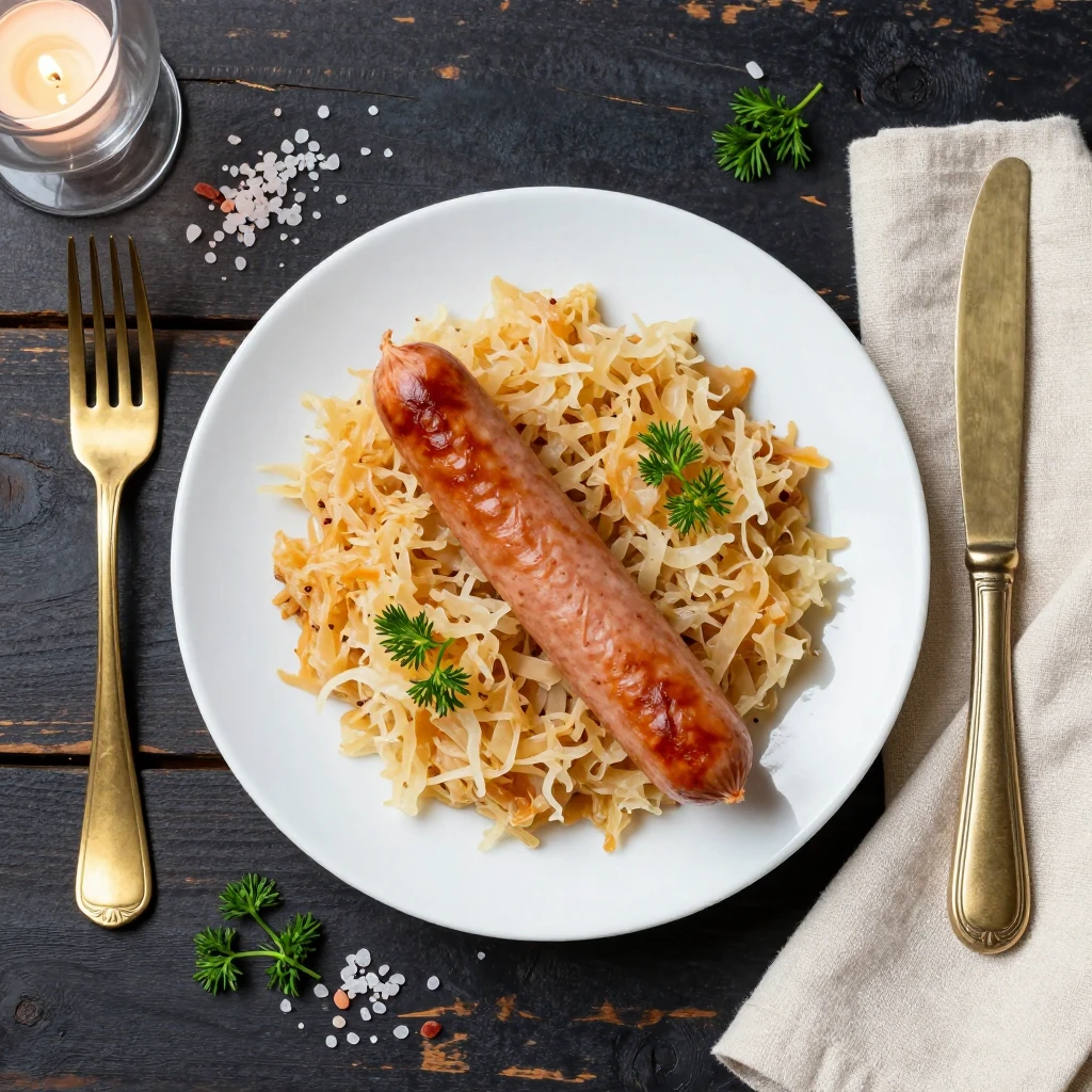 Sauerkraut mit Wurst