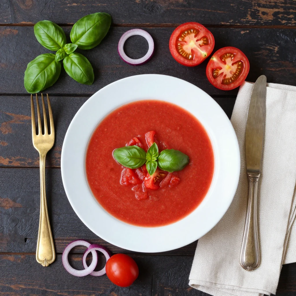 Schnelle Tomatensuppe
