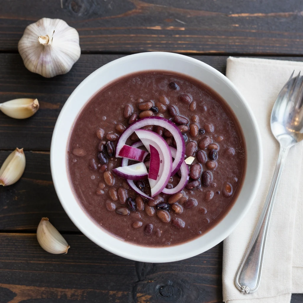 Schwarze-Bohnen-Suppe
