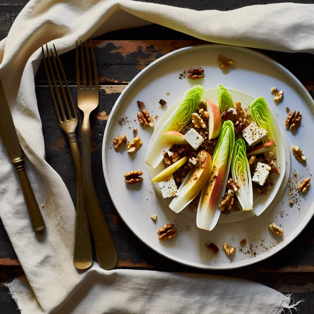 Slow-Cooker Chicorée mit Apfel und Nusskruste