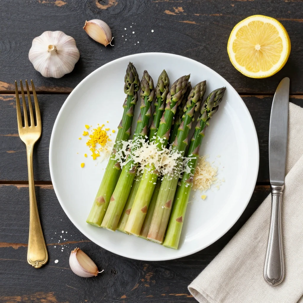 Spargel mit Parmesan