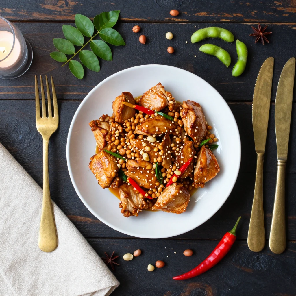 Thai-Erdnuss-Hähnchen