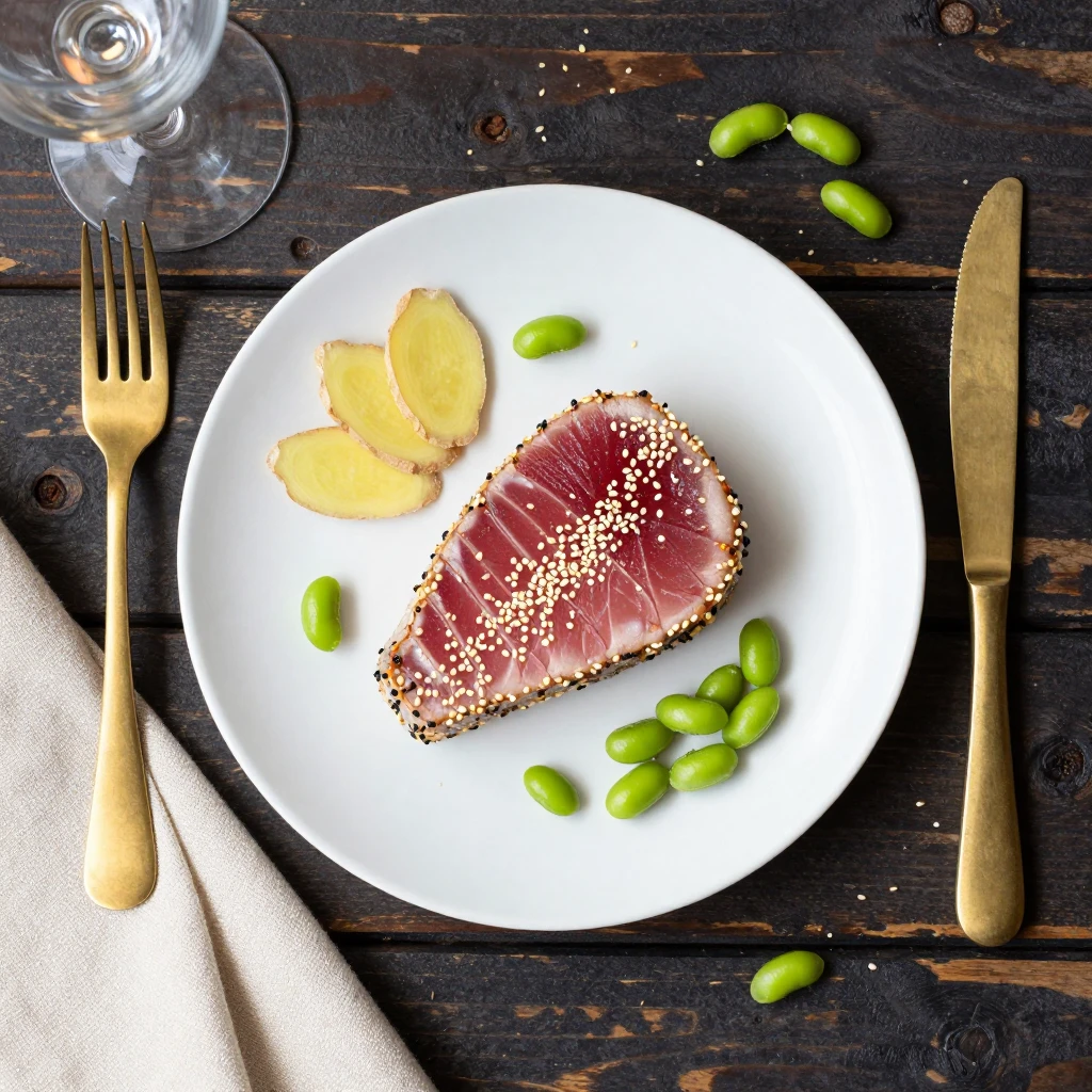 Thunfischsteak mit Sesam