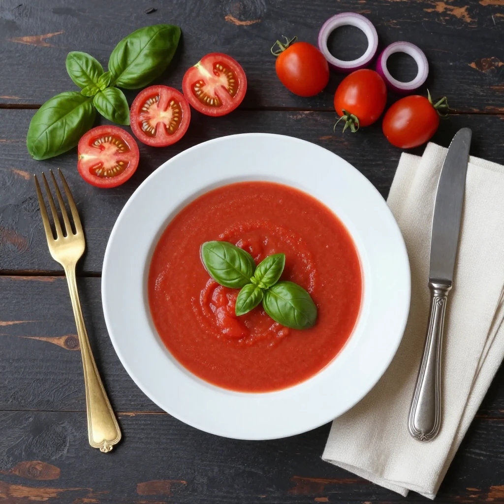 Tomaten-Basilikum-Suppe
