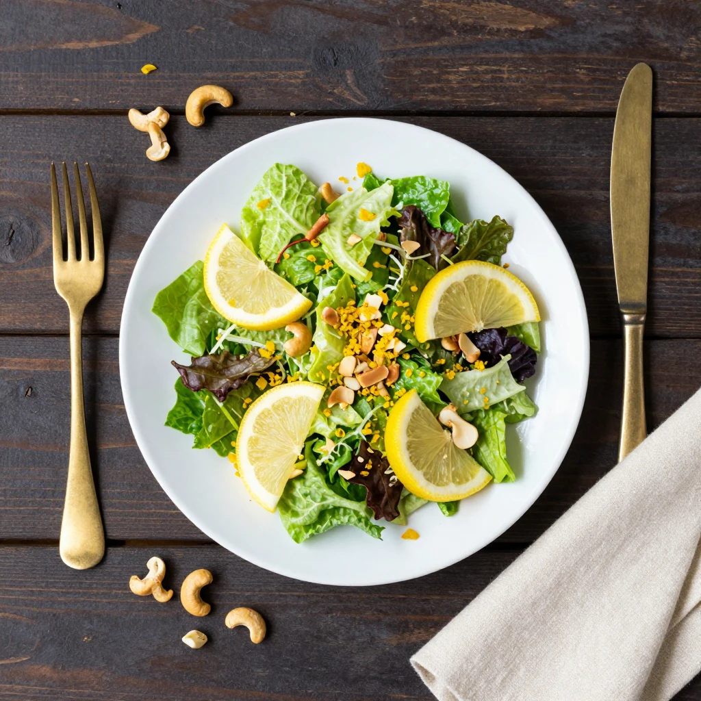 Veganer Caesar Salad